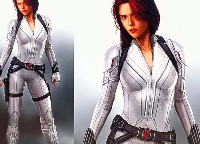 new black widow suit white edition